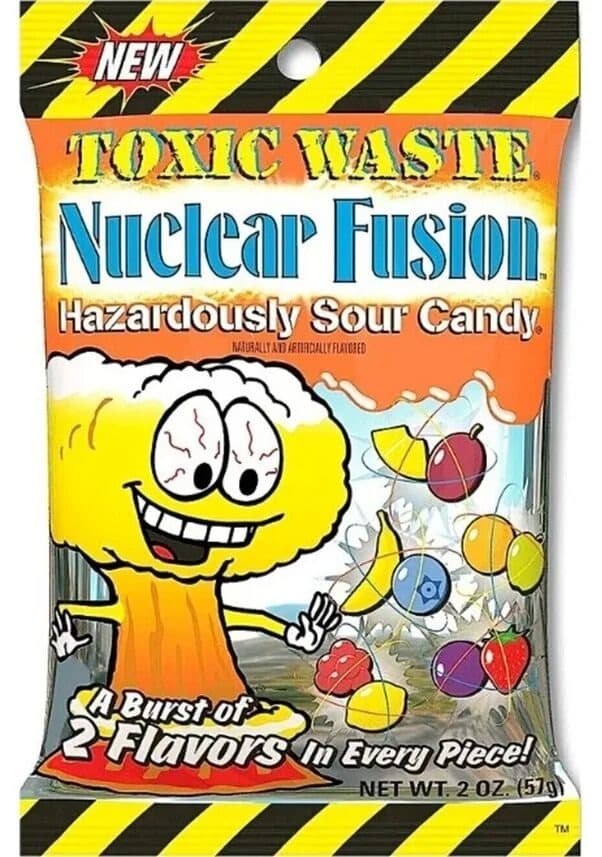 Жевательные конфеты Toxic Waste Nuclear Fusion, 57 г