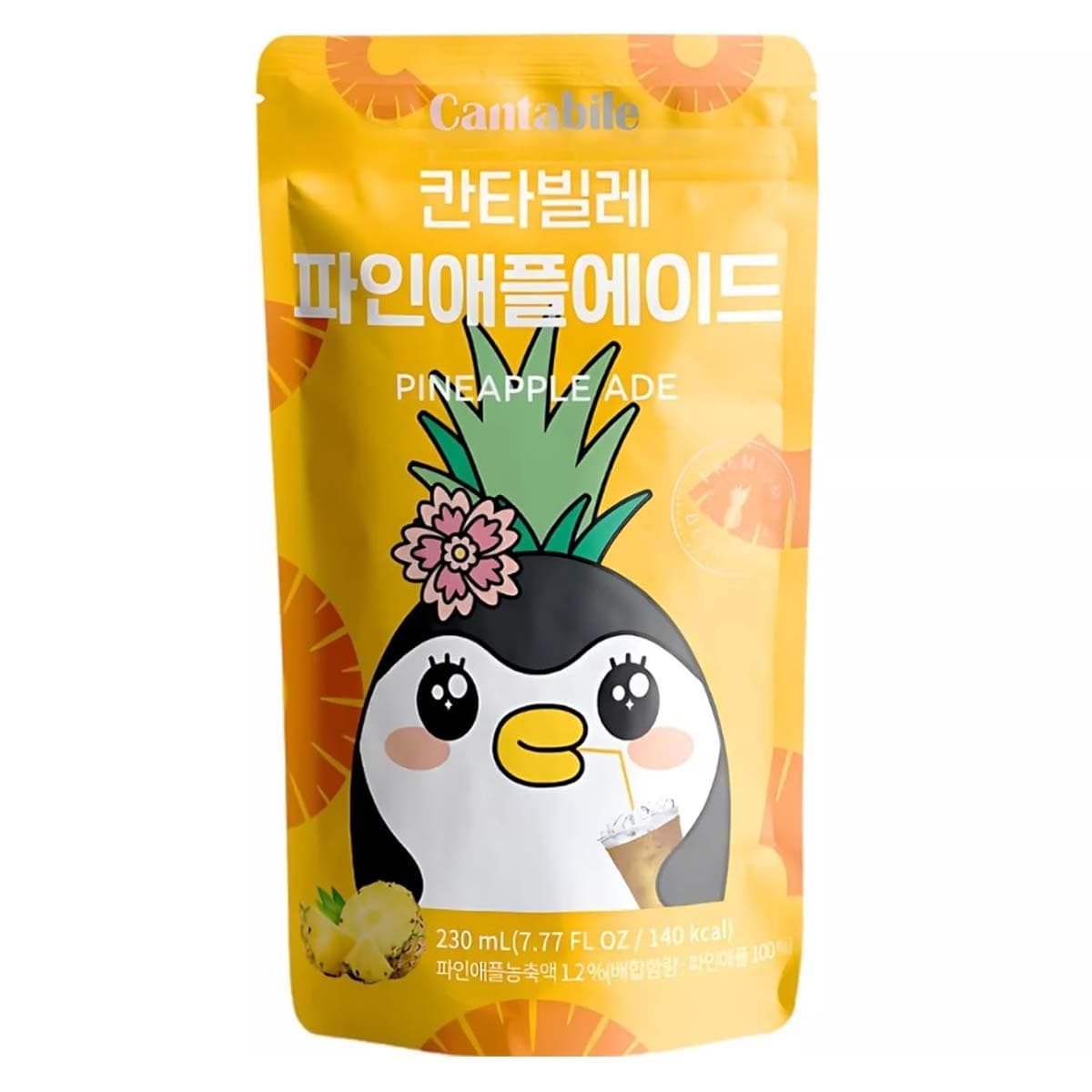 Напиток Cantabile Pineapple Ade со вкусом ананаса, 230 мл