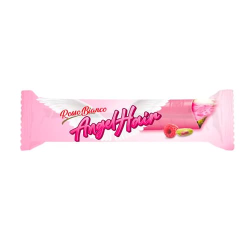 Батончик Angel Hair с малиновым вкусом с фисташковой начинкой и пишмание 45гр