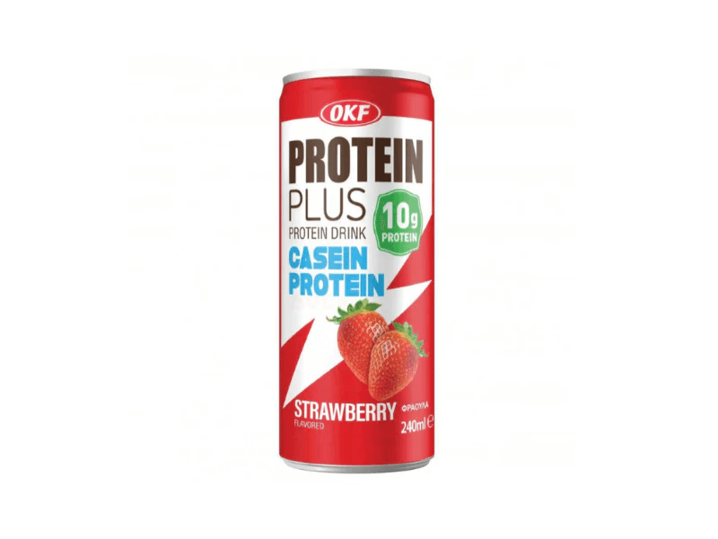 Напиток OKF Protein Plus Strawberry не маркируемый 240мл