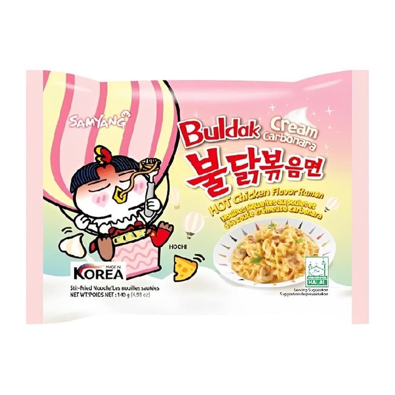 Лапша Samyang Hot Chicken Carbonara Cream 140гр