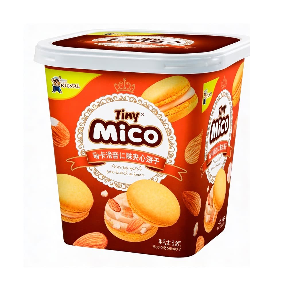 Печенье Tiny Mico Macarons Sandwich Biscuit с миндальным вкусом 80гр
