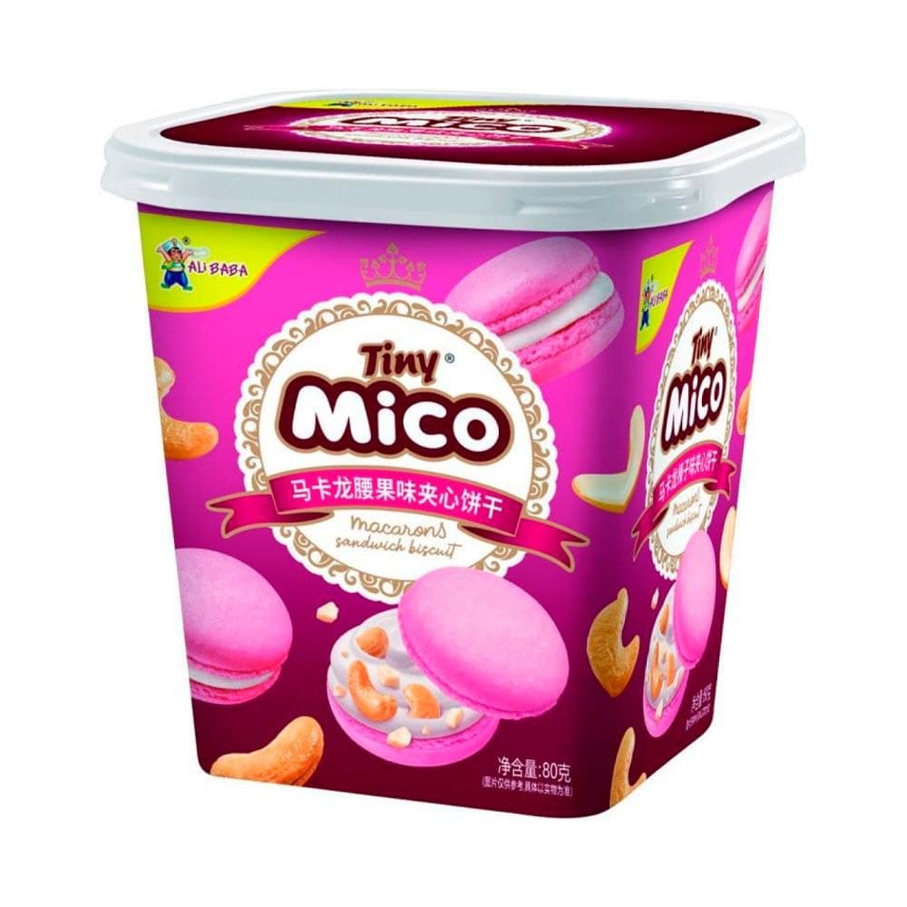 Печенье Tiny Mico Macarons Sandwich Biscuit со вкусом кешью 80гр