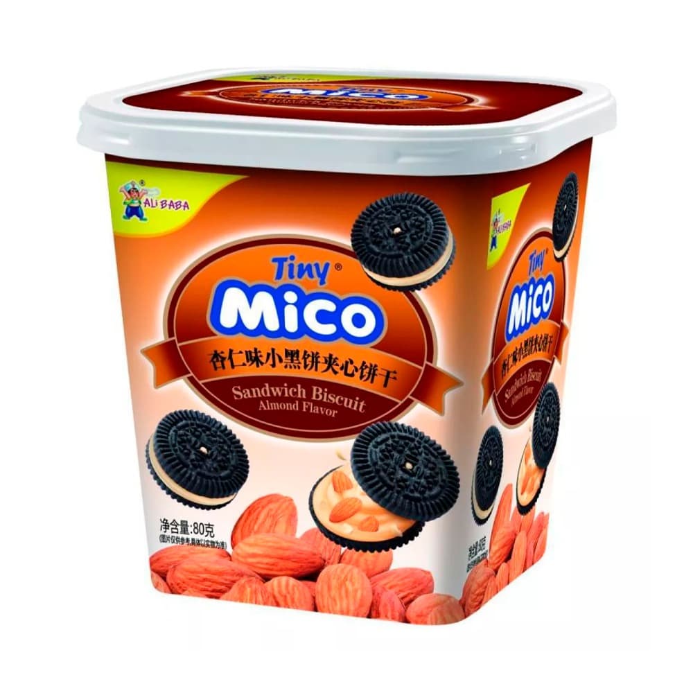 Печенье Tiny Mico Sandwich Biscuit Almond 80гр