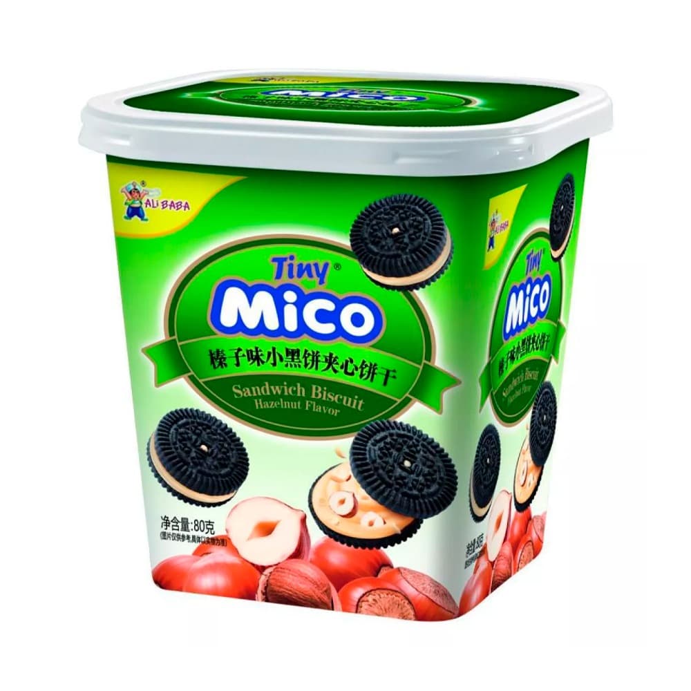 Печенье Tiny Mico Sandwich Biscuit Hazelnut 80гр
