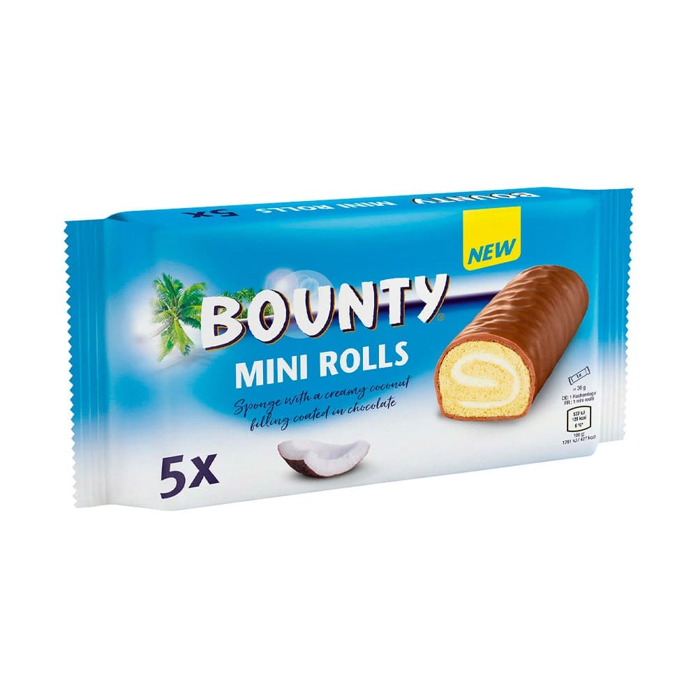 Пирожное бисквитное Bounty Mini Rolls 150гр