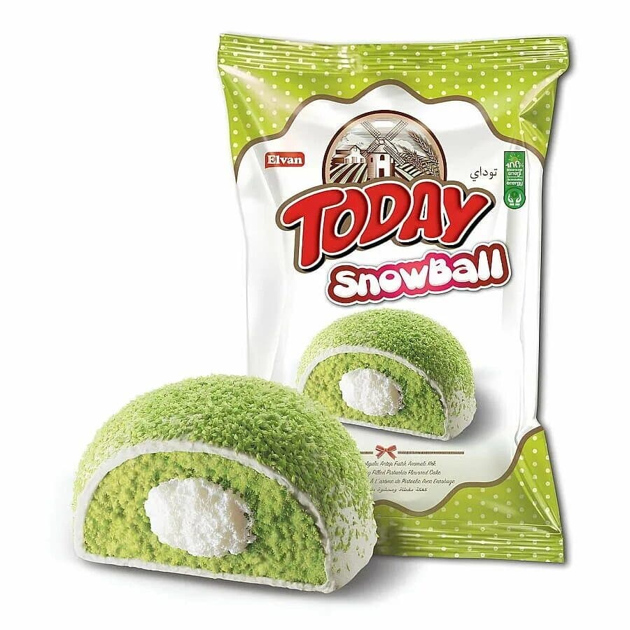 Пирожное Today Snowball Pistachio 35гр