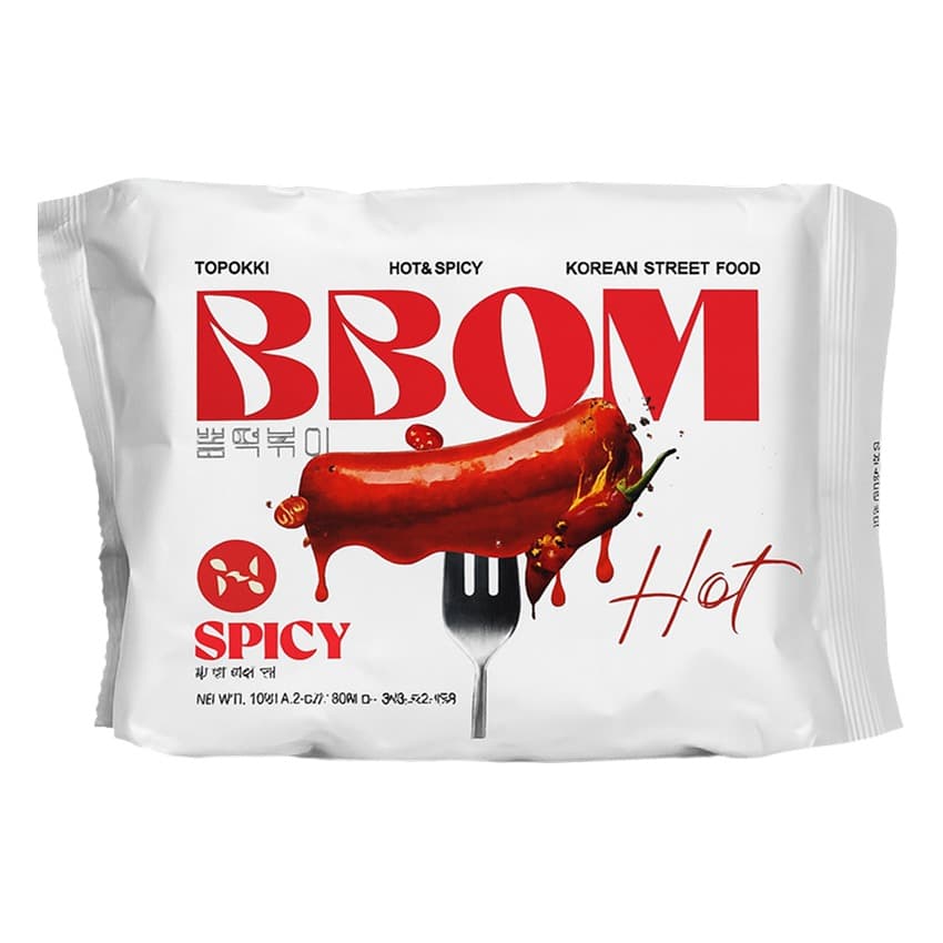 Рисовые палочки BBOM Pouch Topokki Spicy 145гр