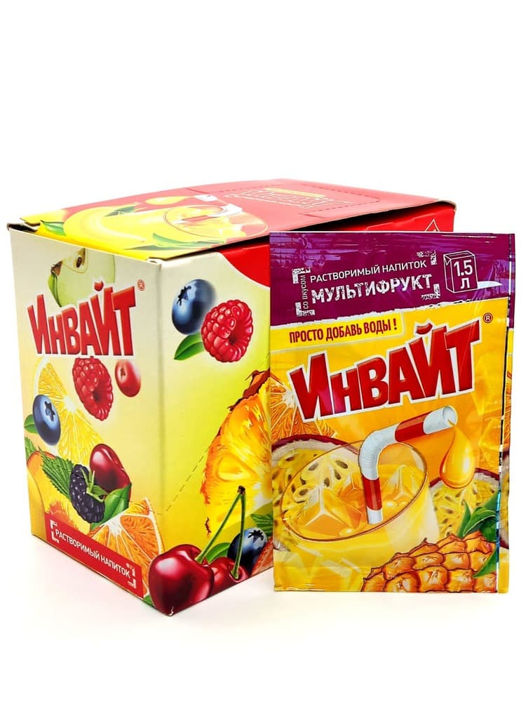 Растворимый напиток Invite Мультифрукт 12гр