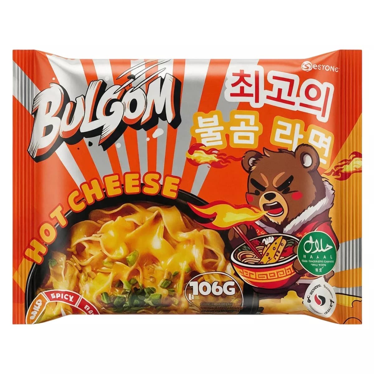 Лапша BULGOM Hot Cheese 106гр