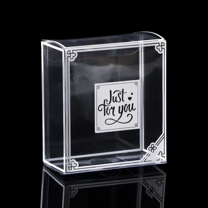 Складная прозрачная коробка из PVC, для упаковки подарков, 8×4×9 см