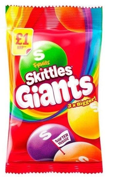 Драже Skittles Giants Crazy Sours 116гр