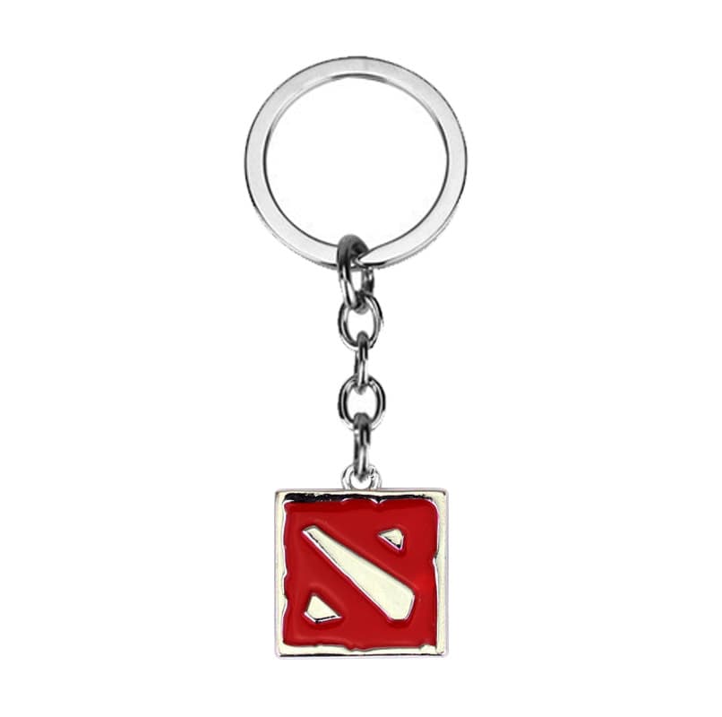 Брелок "Dota" квадрат цвет серебро
