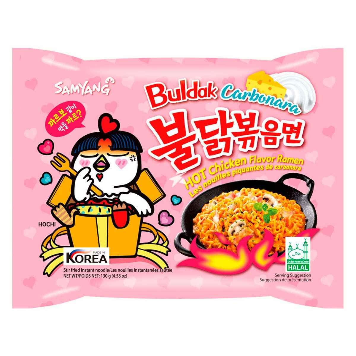 Лапша Samyang Buldak Spicy Ramen Carbonara 130гр
