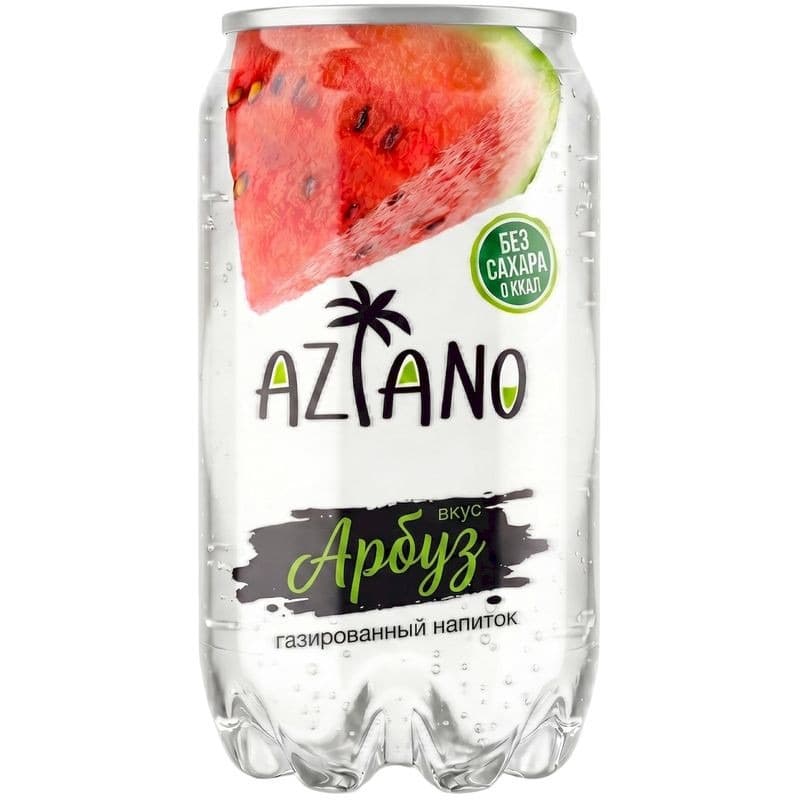 Газированный напиток Aziano со вкусом арбуза, 350мл