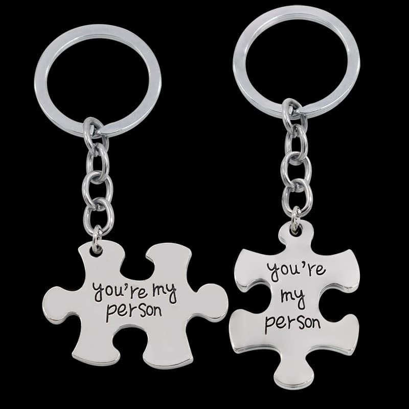 Парные брелоки "Пазлы" you're my person