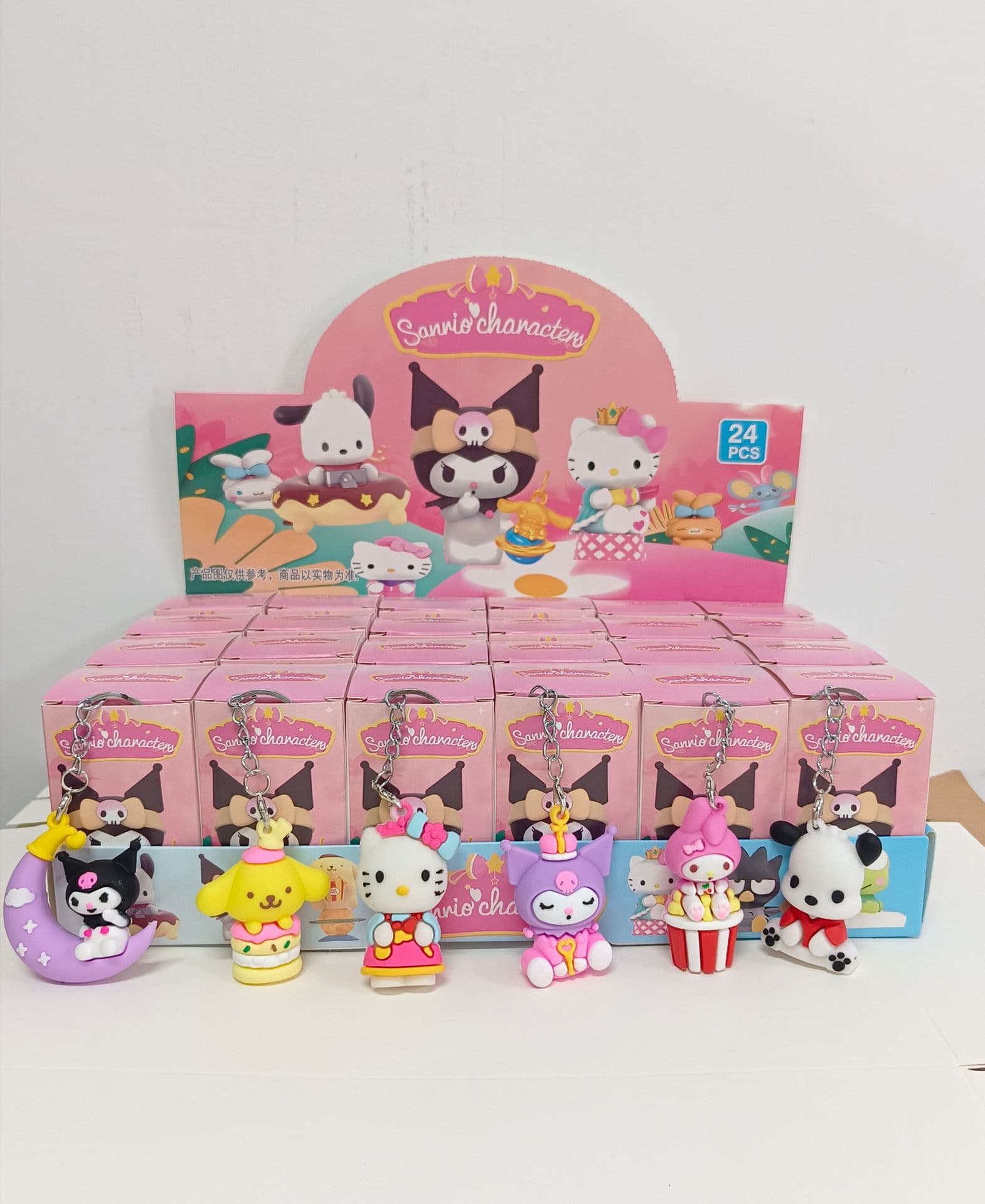 Брелок резиновый "Hello Kitty" микс