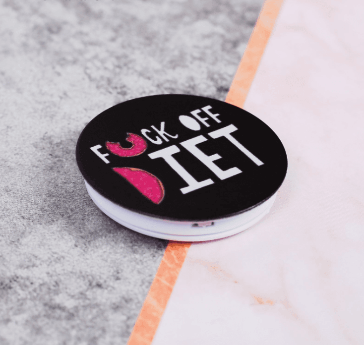 Попсокет F*ck off diet, 4 × 4 см