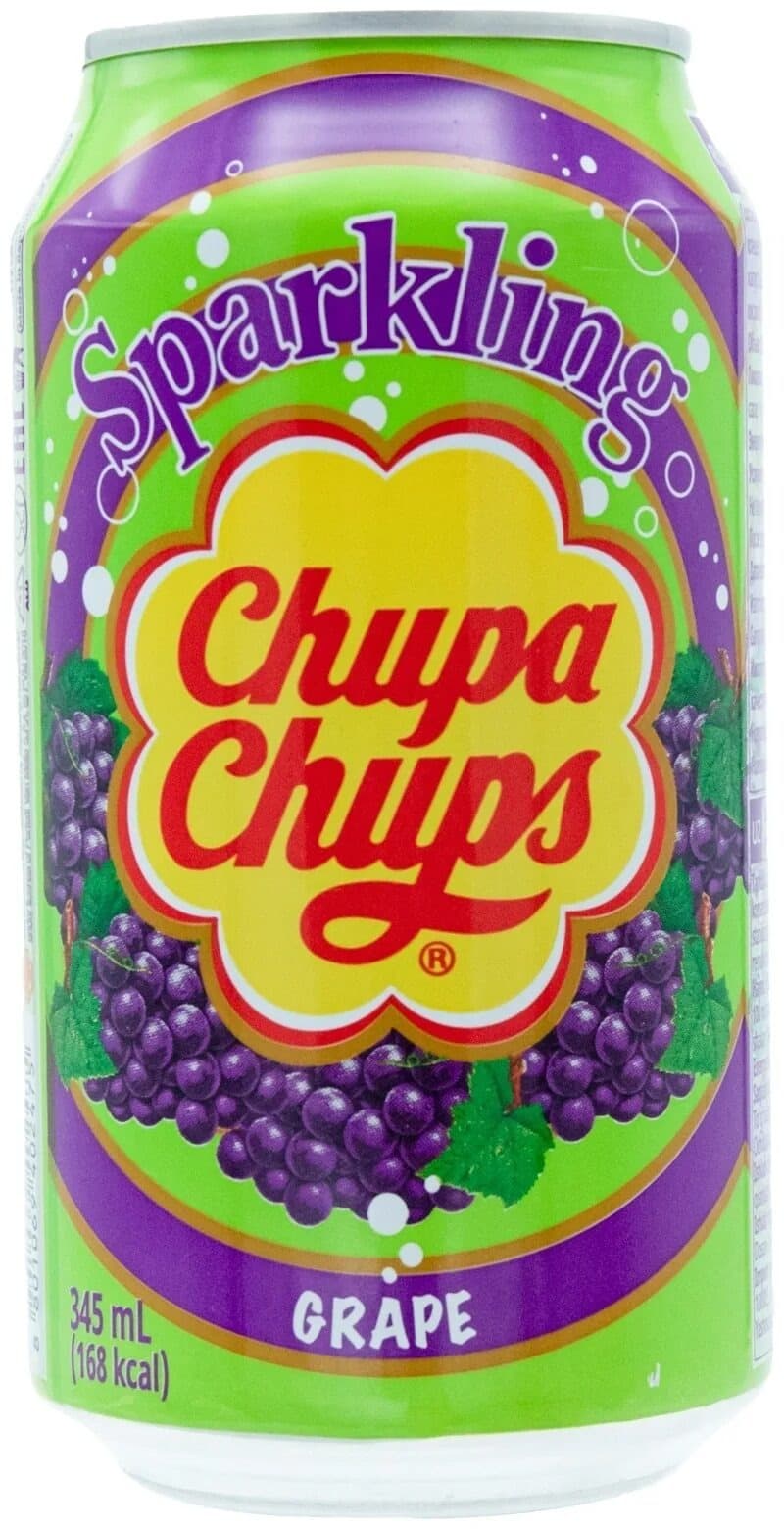 Газ.напиток Chupa Chups Grape ж/б 345мл