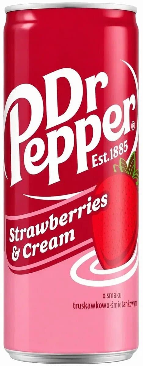 Газ.напиток Dr.Pepper STRAWBERRY&CREAM 330мл