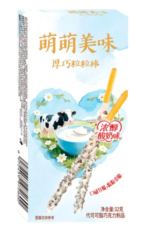 Бисквитные палочки Mengmeng со сливочным вкусом, 32г