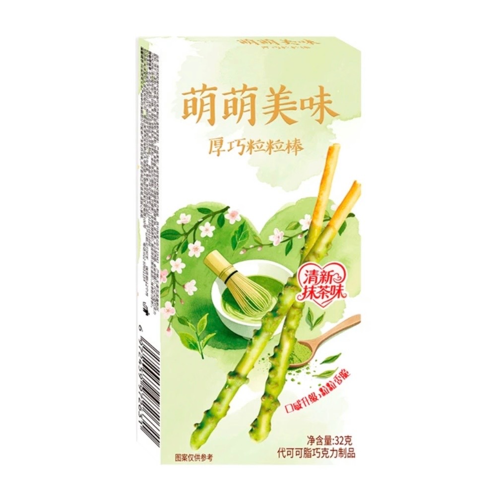 Бисквитные палочки Mengmeng со вкусом матча, 32г
