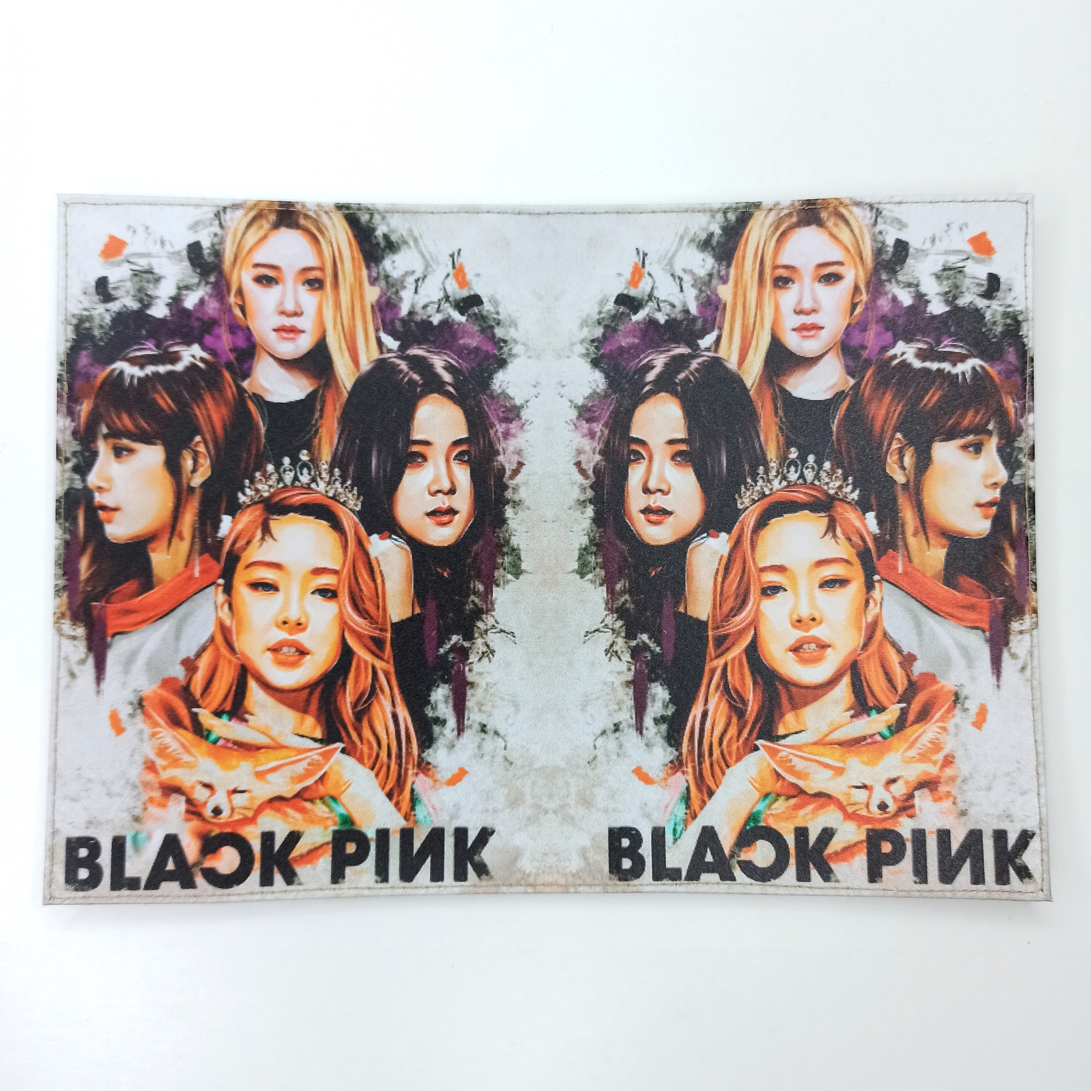 Обложка для паспорта "Blackpink" (на размытом фоне)