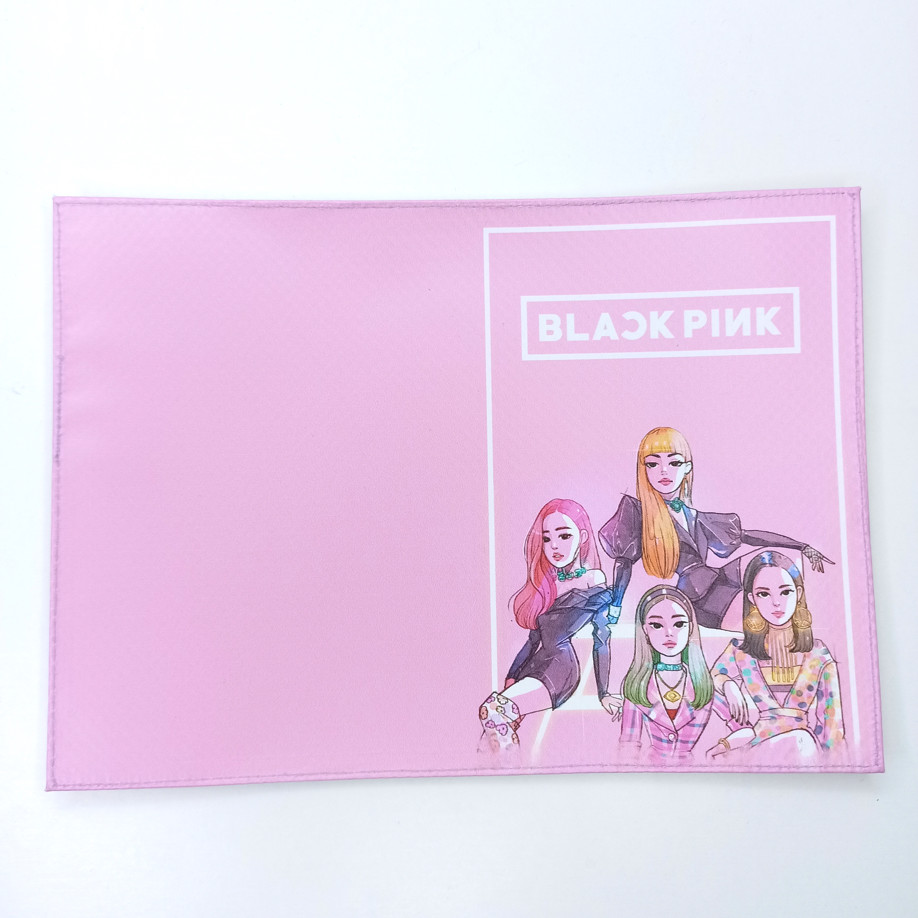 Обложка для паспорта "Blackpink" (розовая)