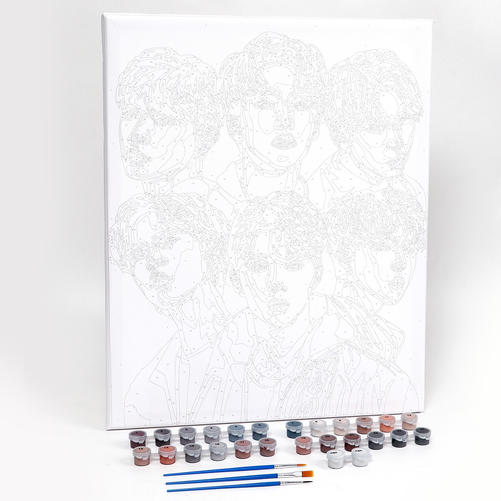 Картина по номерам на холсте с подрамником «Корейская группа», 40х50 см - фото 2