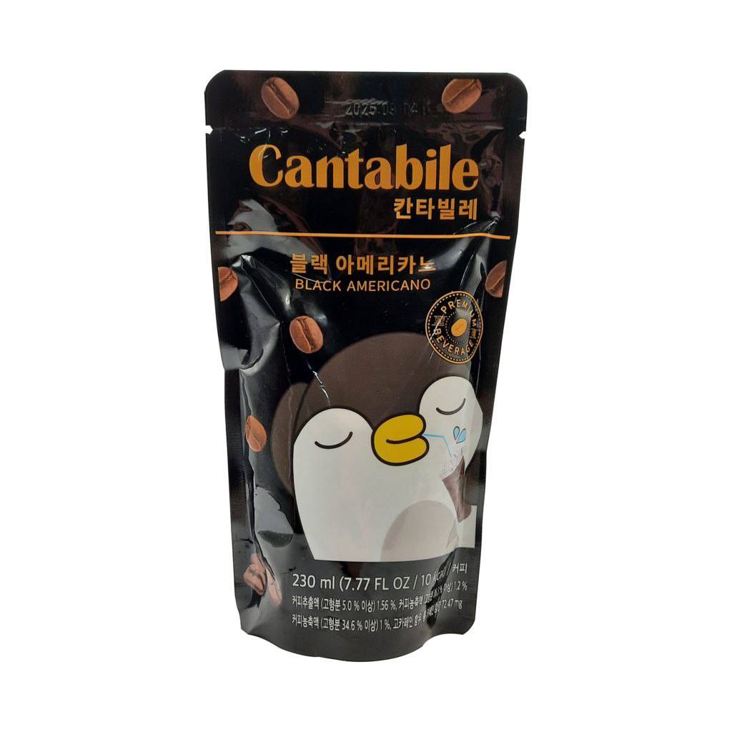 Холодный кофе Cantabile Black Americano - американо без сахара, 230 мл