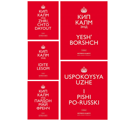 Тетрадь А5 48л клетка на скобе "Кип калм"