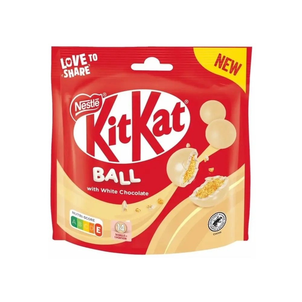 Шоколадные шарики KitKat Ball White Chocolate    140гр