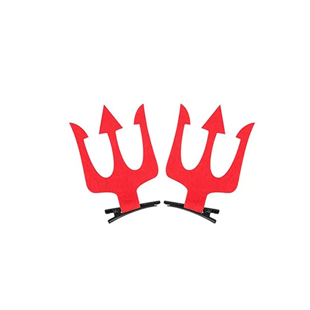 Заколки "Красные вилы"