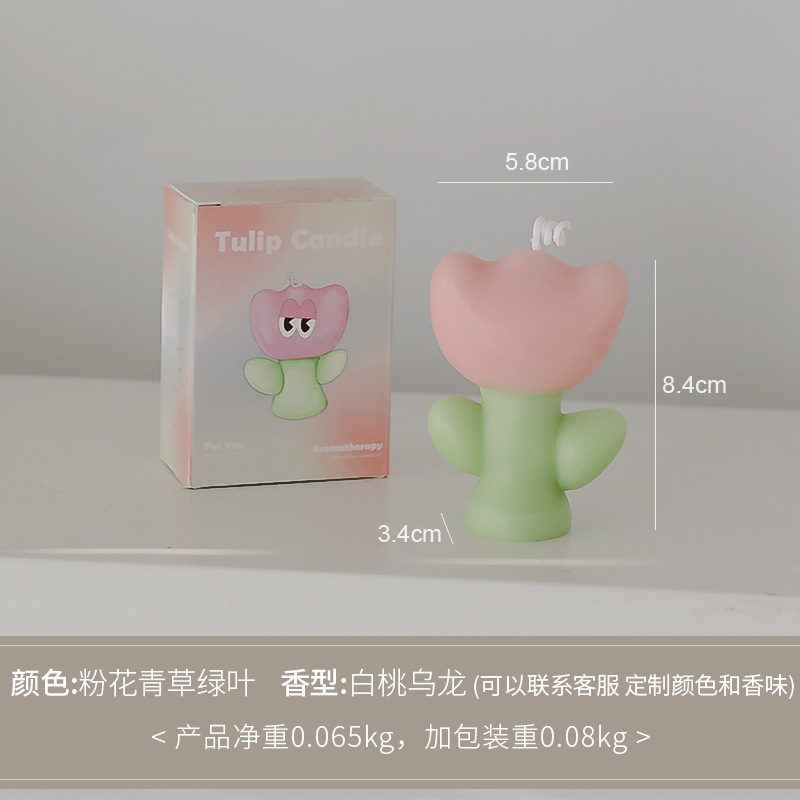 Свеча ароматическая "Розовый цветочек"