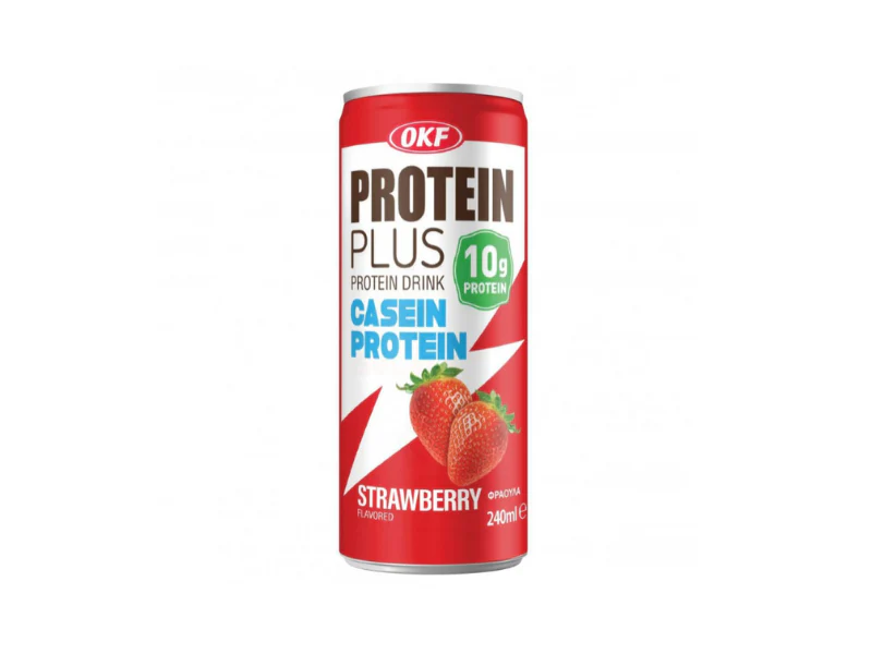 Напиток OKF Protein Plus Strawberry не маркируемый  240мл