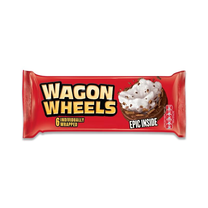 Печенье Wagon Wheels с суфле покрытые глазурью с ароматом шоколада  220гр