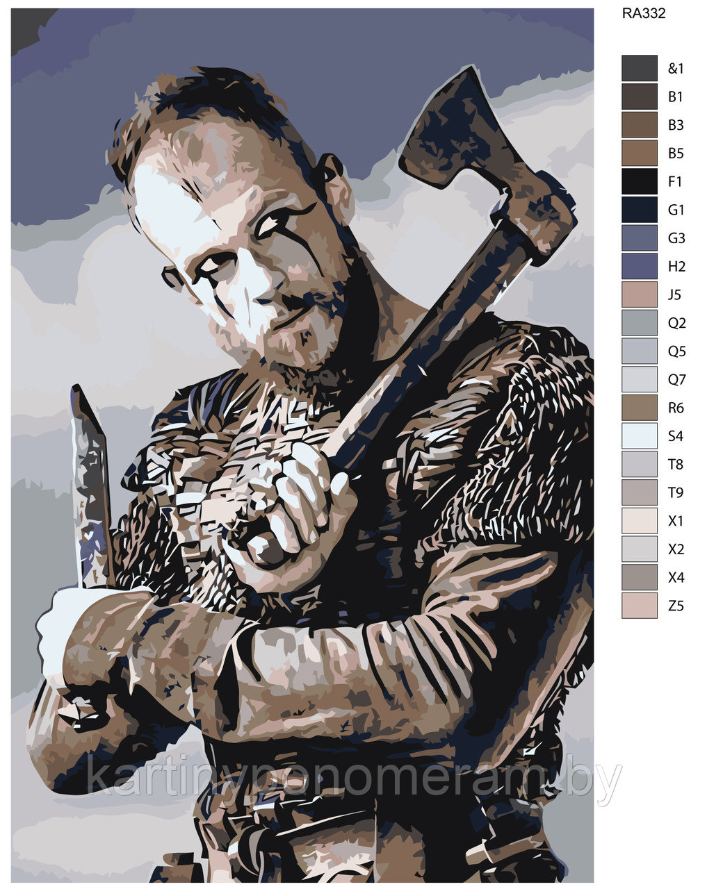 Картина по номерам, 40 x 60, RA332