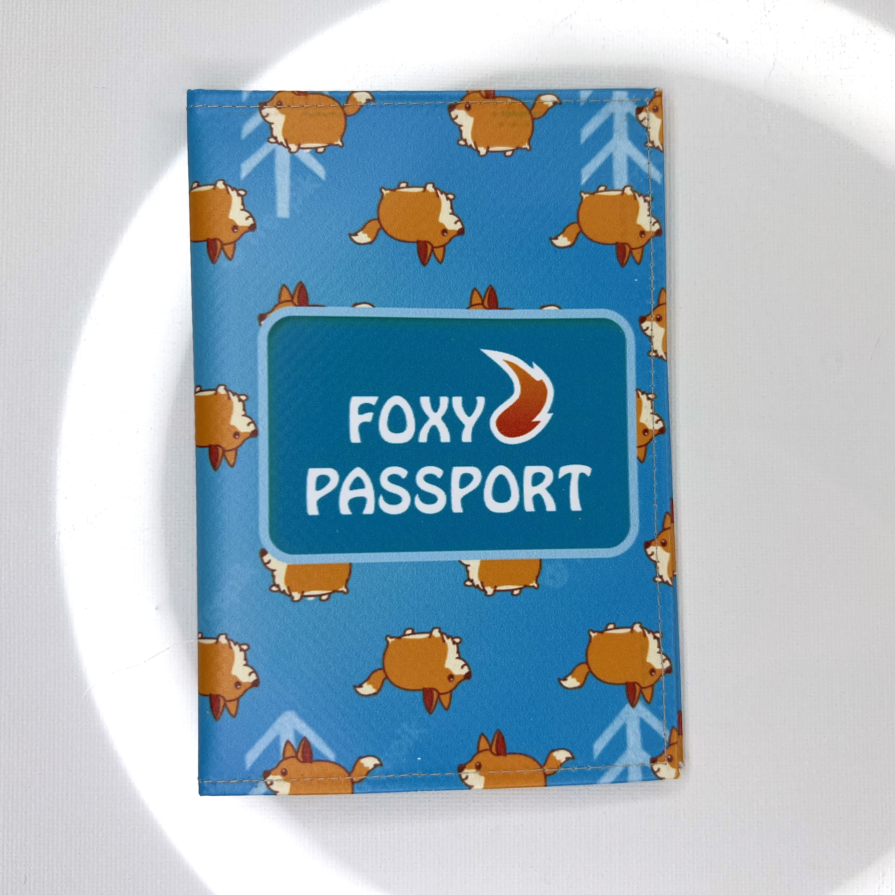 Обложка для паспорта "Foxy Passport" (голубая)