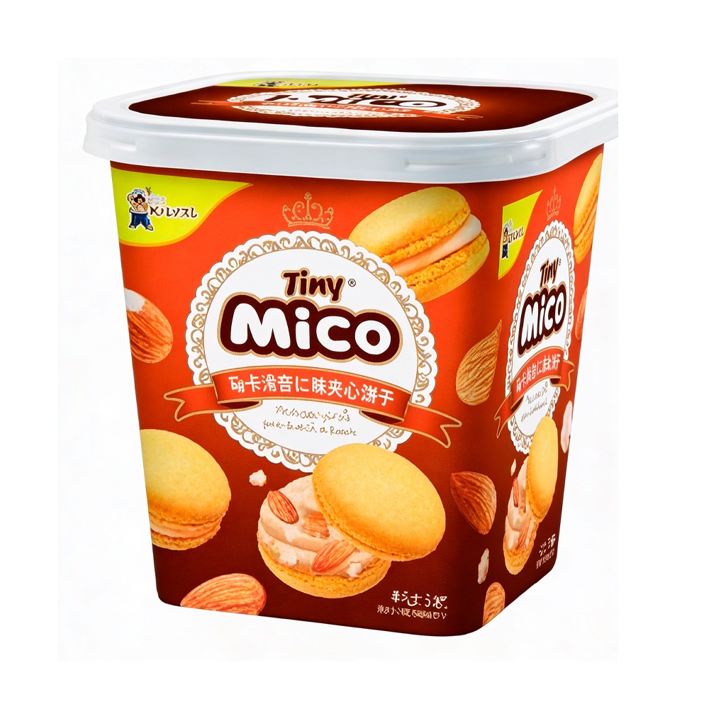 Печенье Tiny Mico Macarons Sandwich Biscuit с миндальным вкусом   80гр