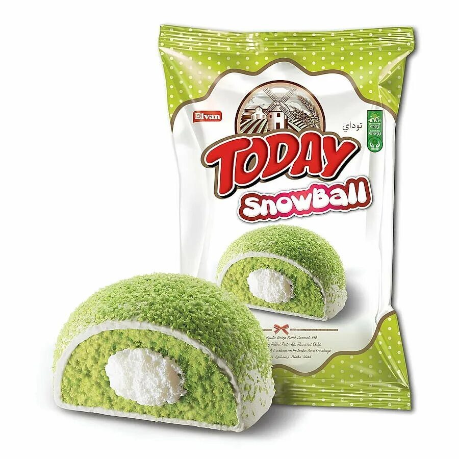 Пирожное Today Snowball Pistachio   35гр