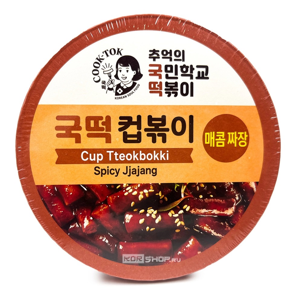 Рисовые палочки COOK-TOK  Spicy Jjajang  стакан 135гр