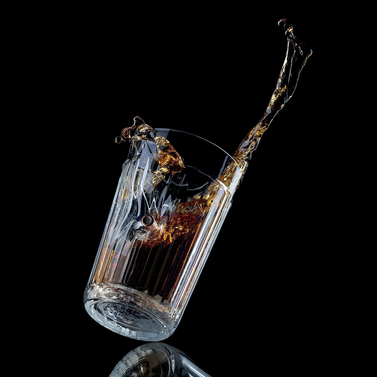 Стакан граненый с пулей "Непробиваемый. Крафт", 250 мл - фото 2