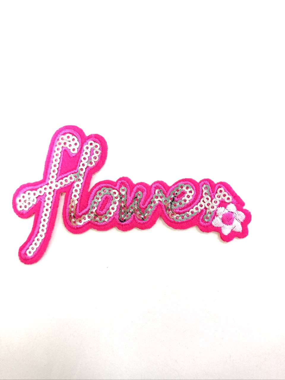 Нашивка "Flower" с пайетками