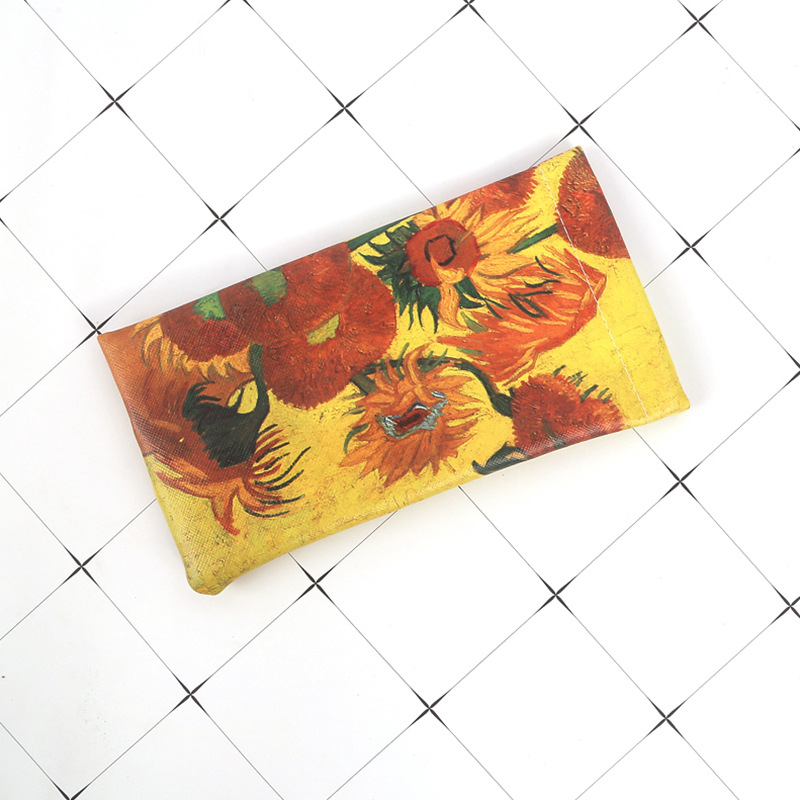Чехол для очков мягкий "Подсолнухи" Ван Гог