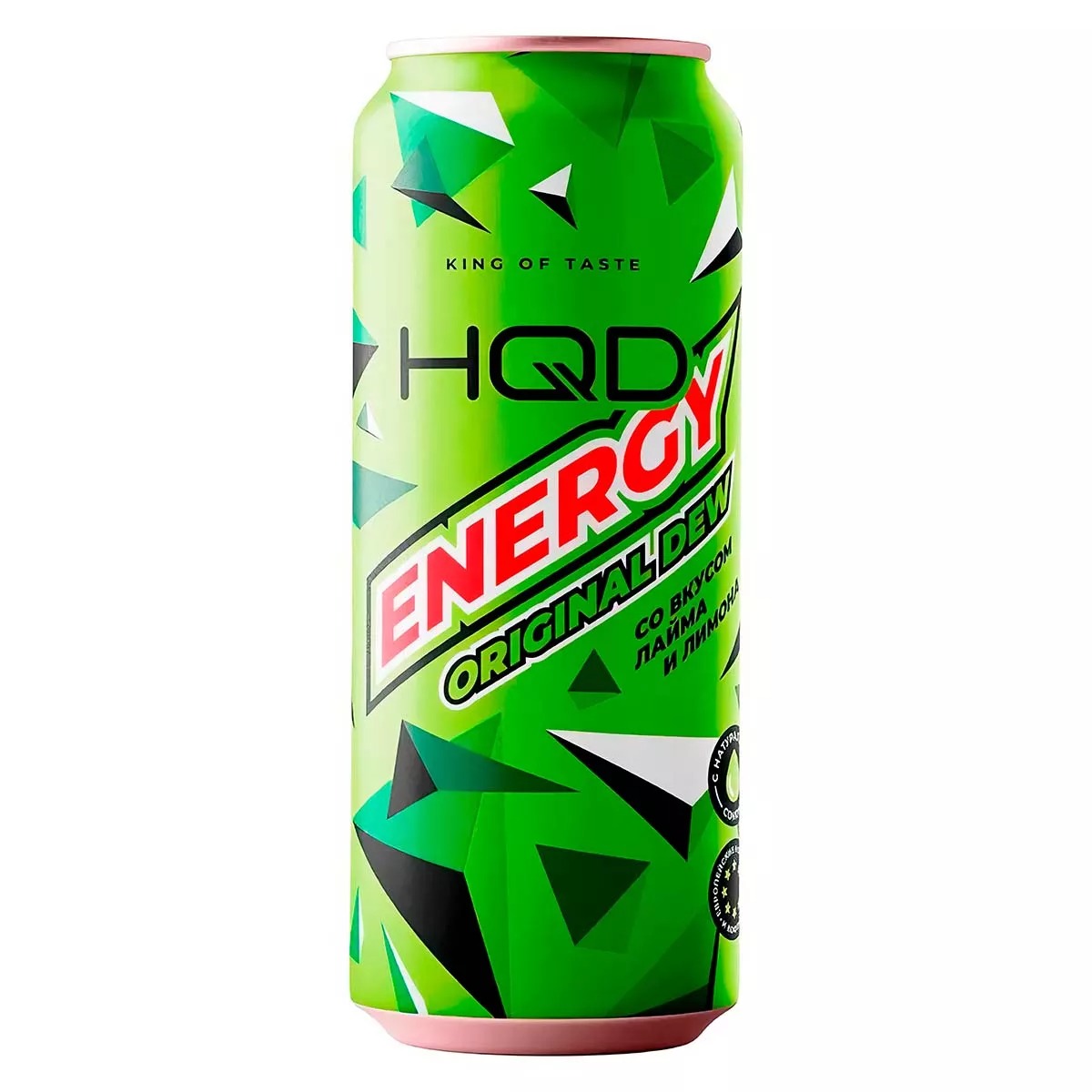 Энергетический напиток HQD Energy Original Dew со вкусом лайма и лимона, 450 мл