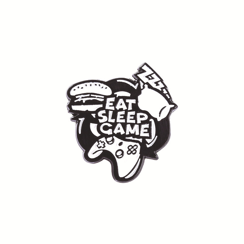 Значок-пин "Eat sleep game"