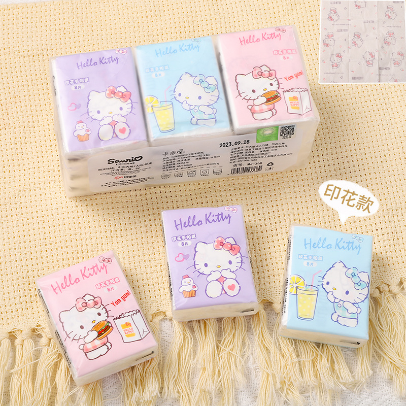 Бумажные салфетки "Hello Kitty" разноцветные