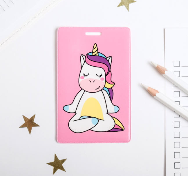 Чехол для бейджа «Единорожка»