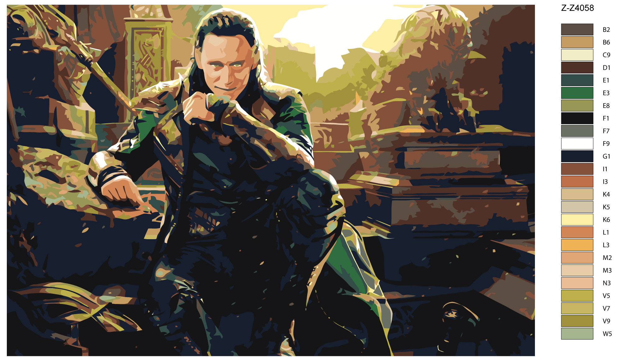 Картина по номерам "Локи" 40*60 (Z4058)