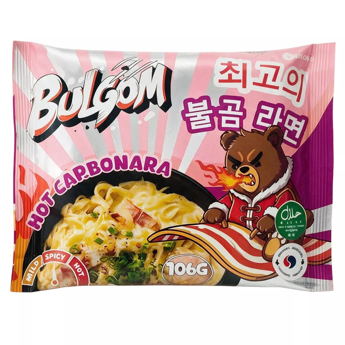 Лапша BULGOM Hot Carbonara 106гр